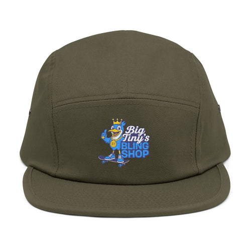 5 Panel Cap Embroidered with the original ‘Big Tiny’s Bling Shop’ Logo