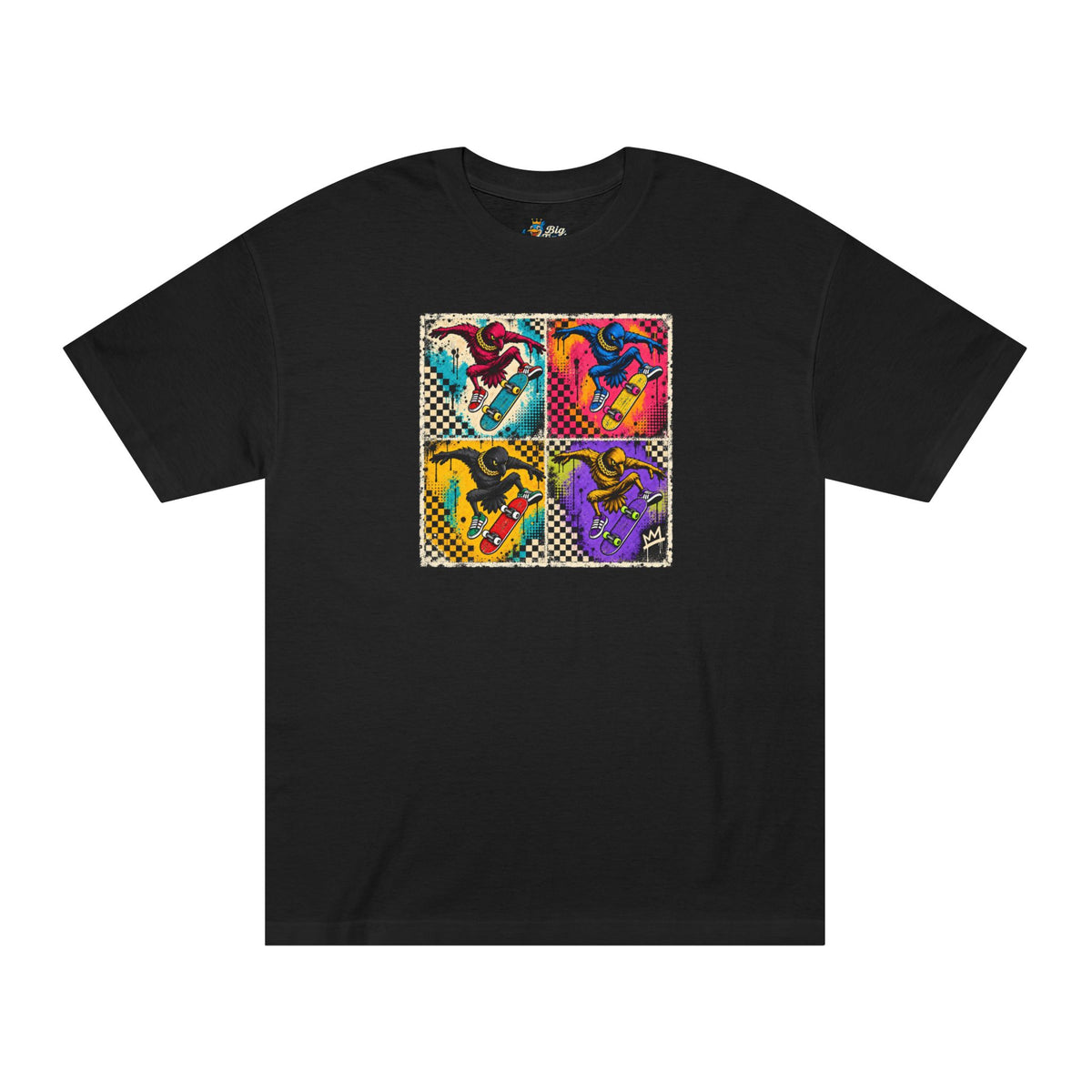 Big Tiny Crew 100% Cotton Original Pop Art Skate Shirt
