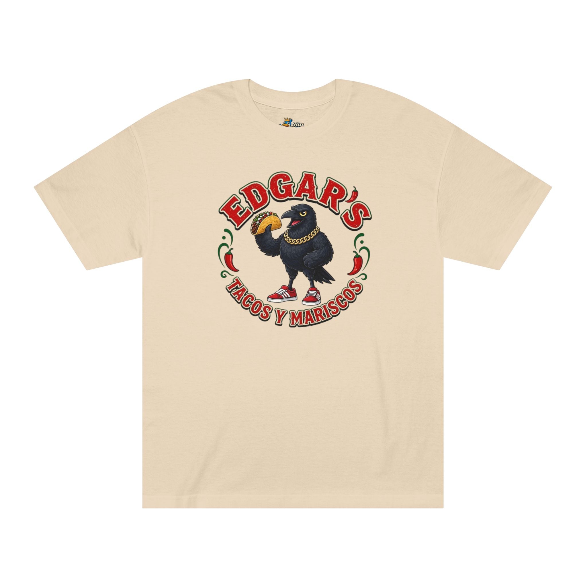 Big Tiny’s Crew  ‘Edgar's Tacos y Mariscos’ 100% Cotton Logo Tee