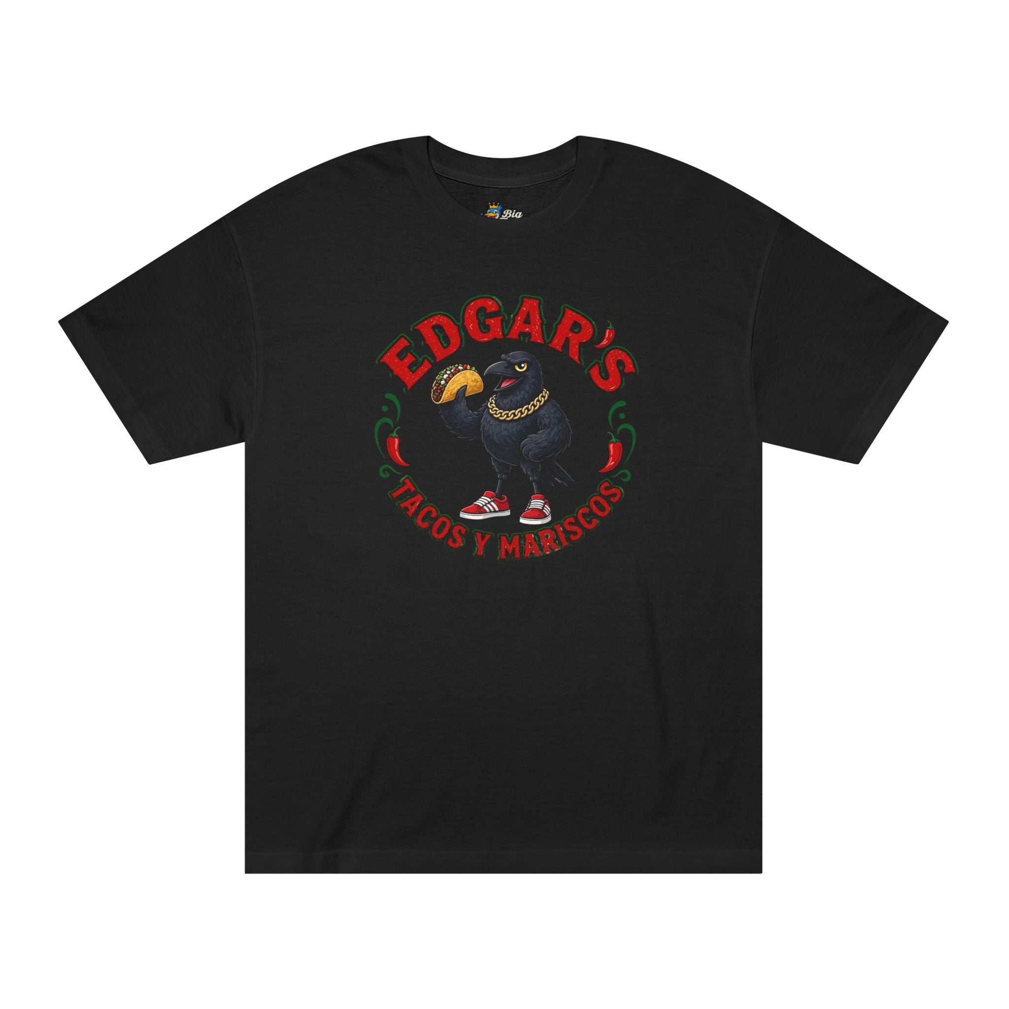 Big Tiny’s Crew  ‘Edgar's Tacos y Mariscos’ 100% Cotton Logo Tee