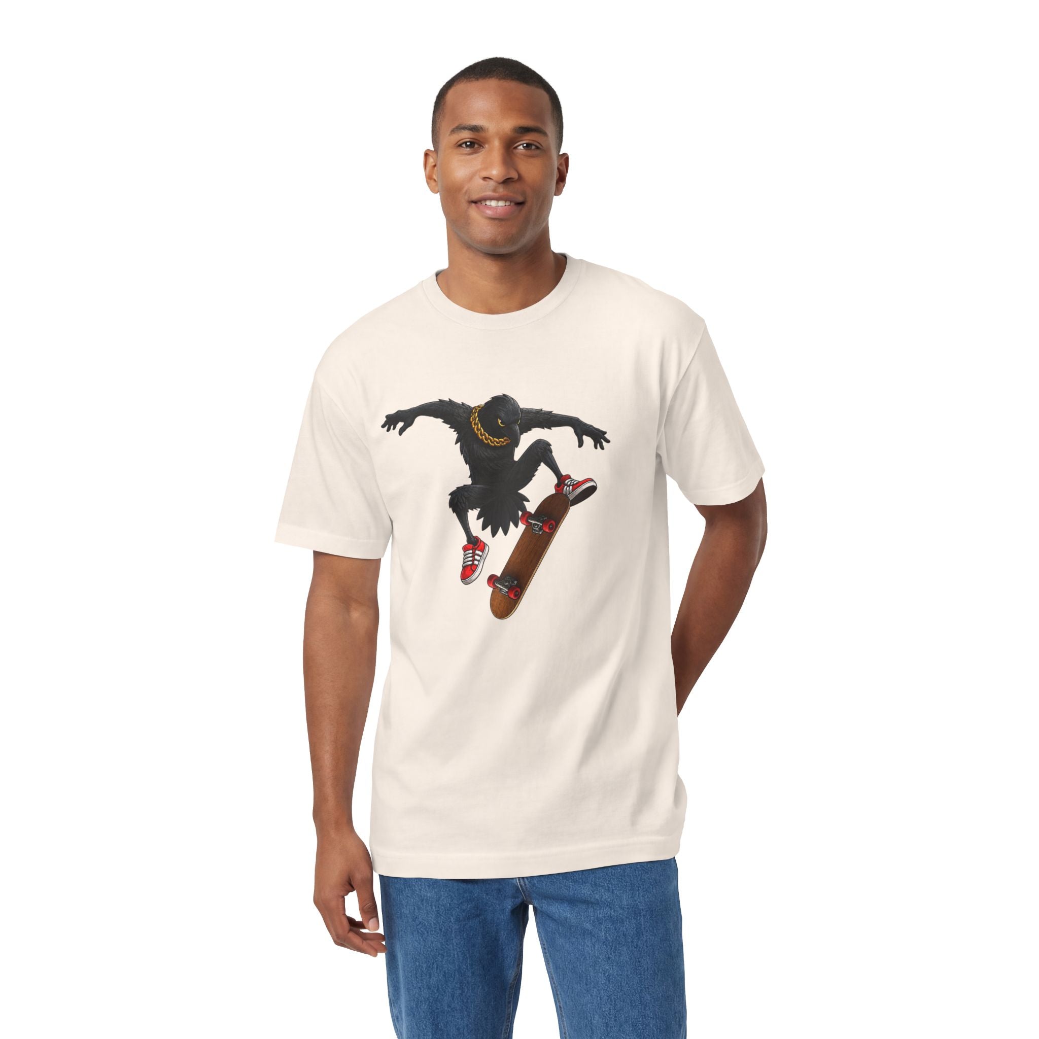 BTC 100% Cotton T-Shirt featuring ‘Edgar the Raven’ Kickflip