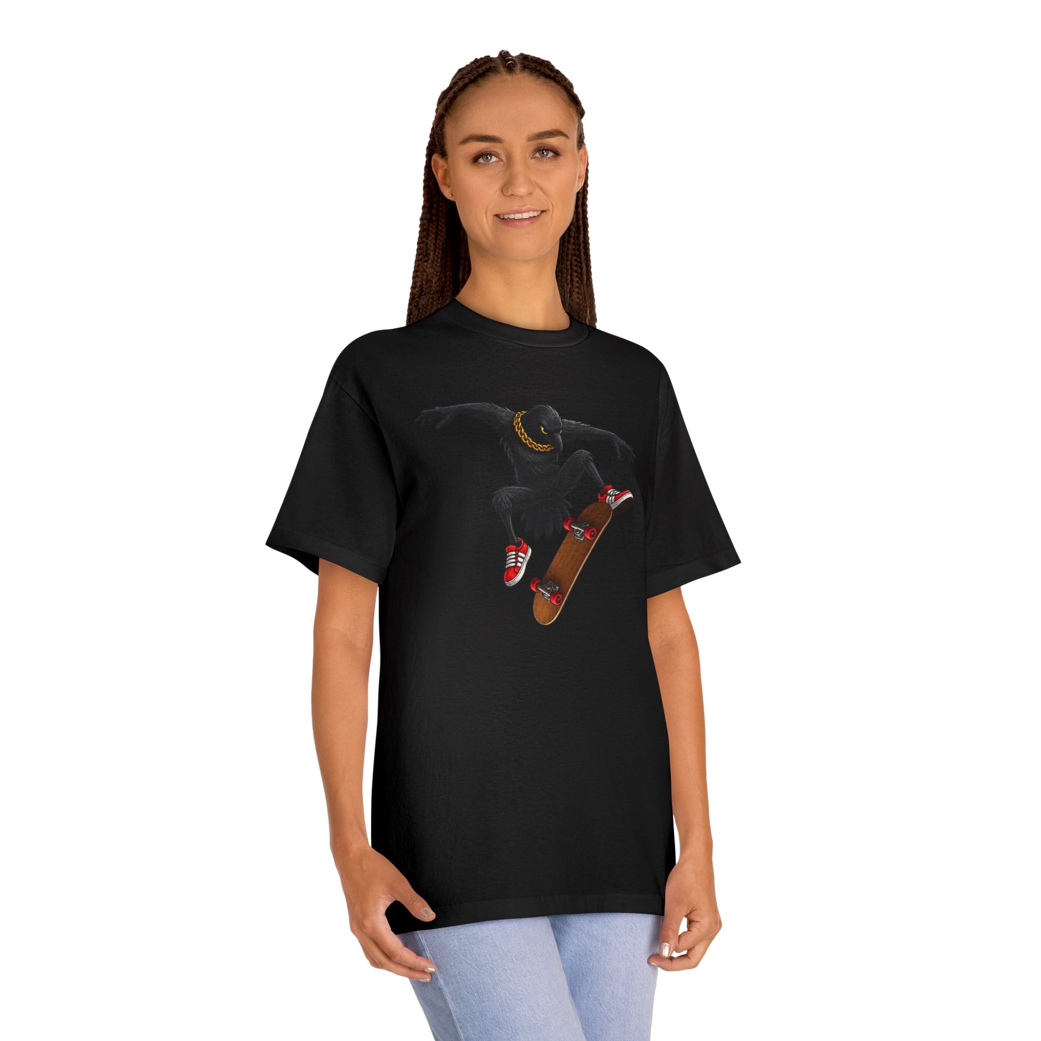 BTC 100% Cotton T-Shirt featuring ‘Edgar the Raven’ Kickflip