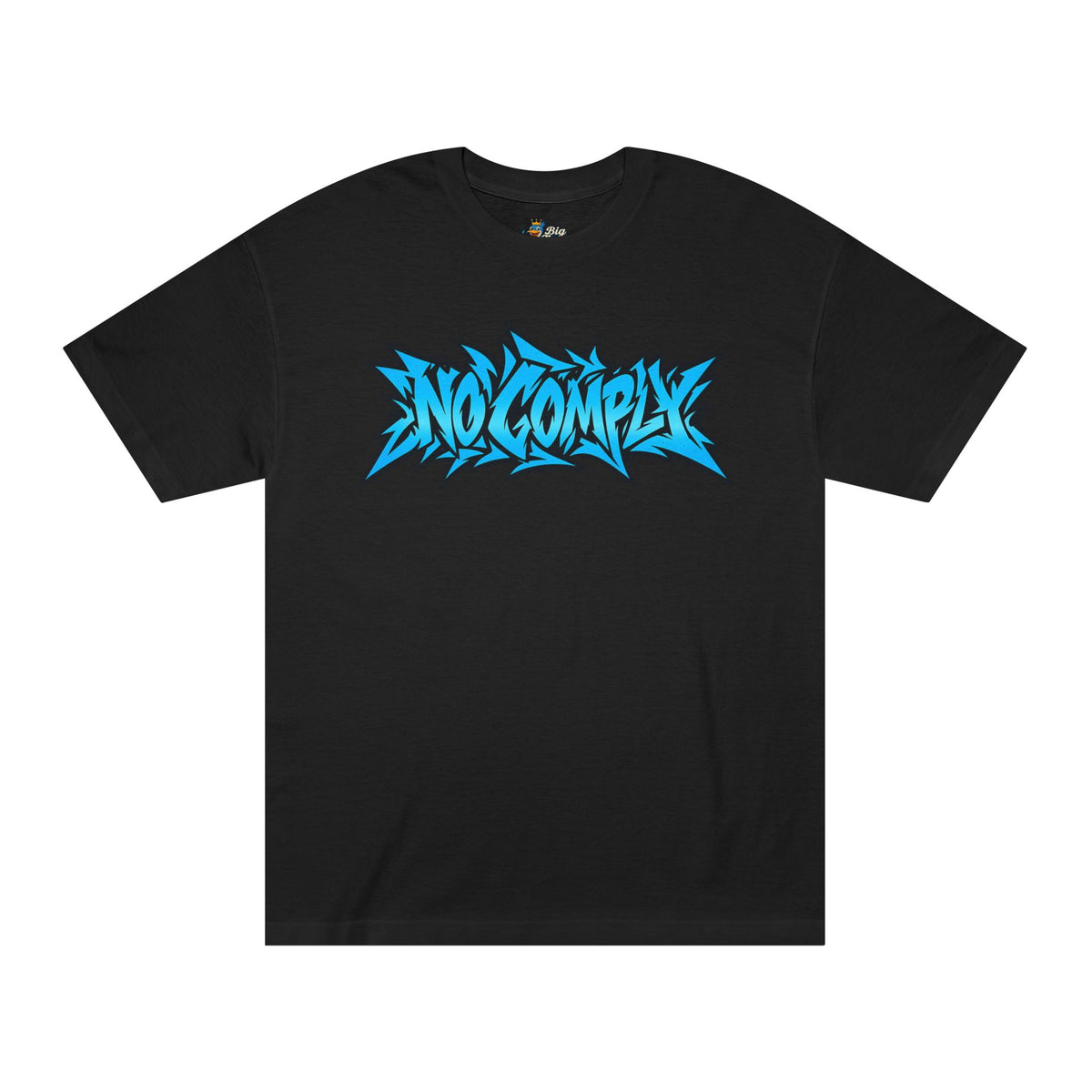 Big Tiny Crew "No Comply" in  Blue Graffiti  T-Shirt