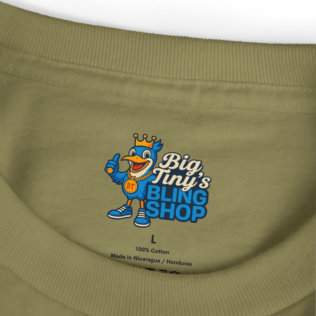 Big Tiny Crew 100% Cotton Classic Pop Art T- Shirt feat. “Hoo’ey”