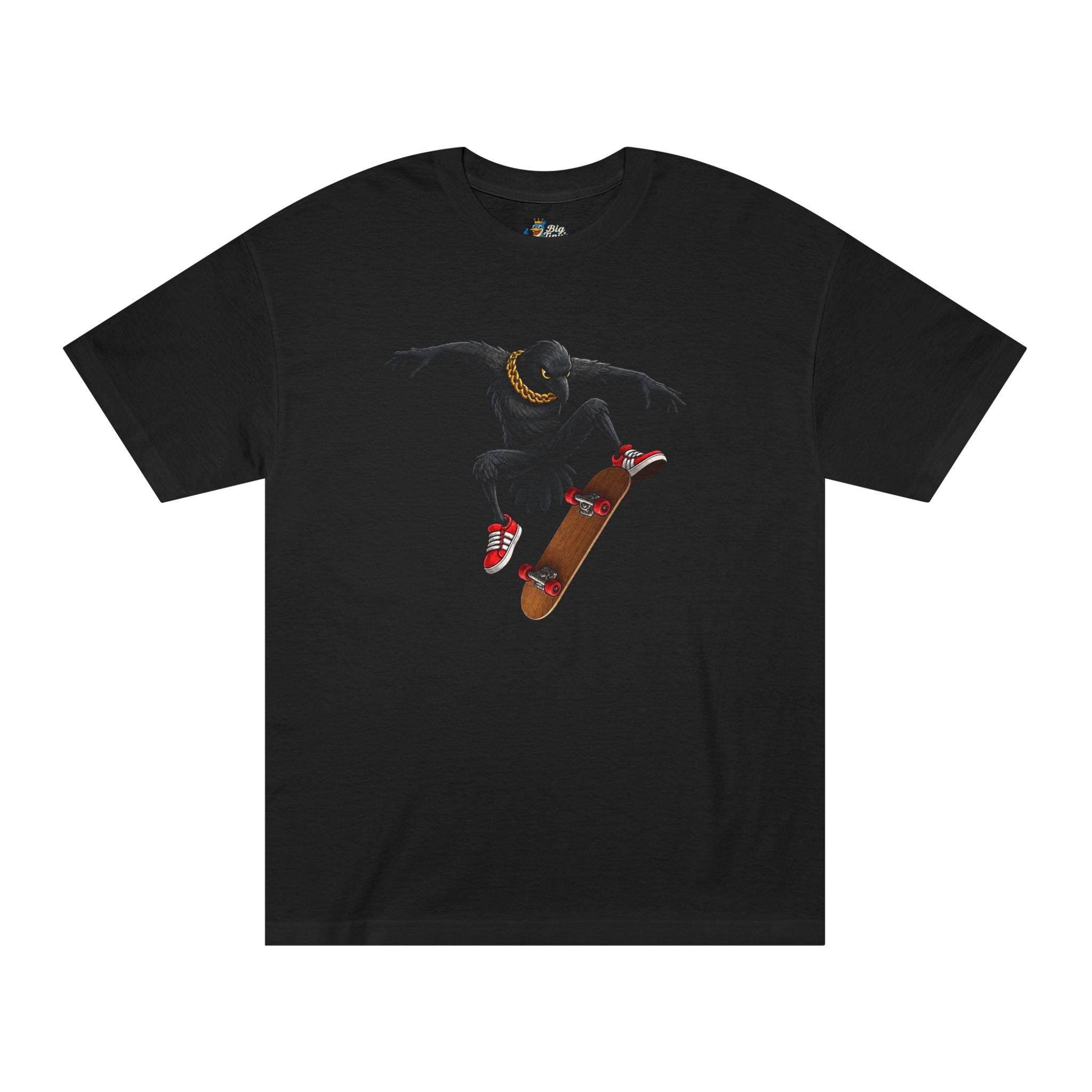 BTC 100% Cotton T-Shirt featuring ‘Edgar the Raven’ Kickflip