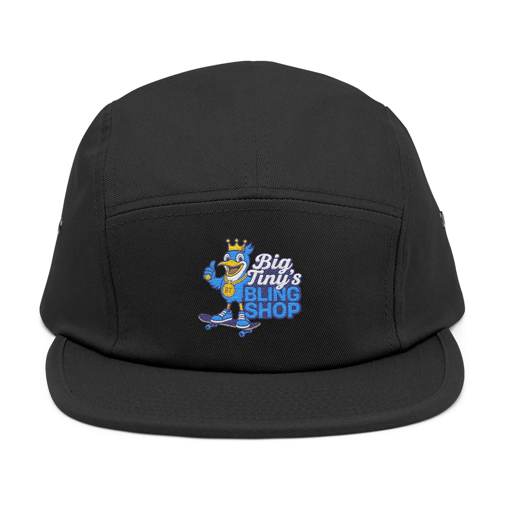 5 Panel Cap Embroidered with the original ‘Big Tiny’s Bling Shop’ Logo