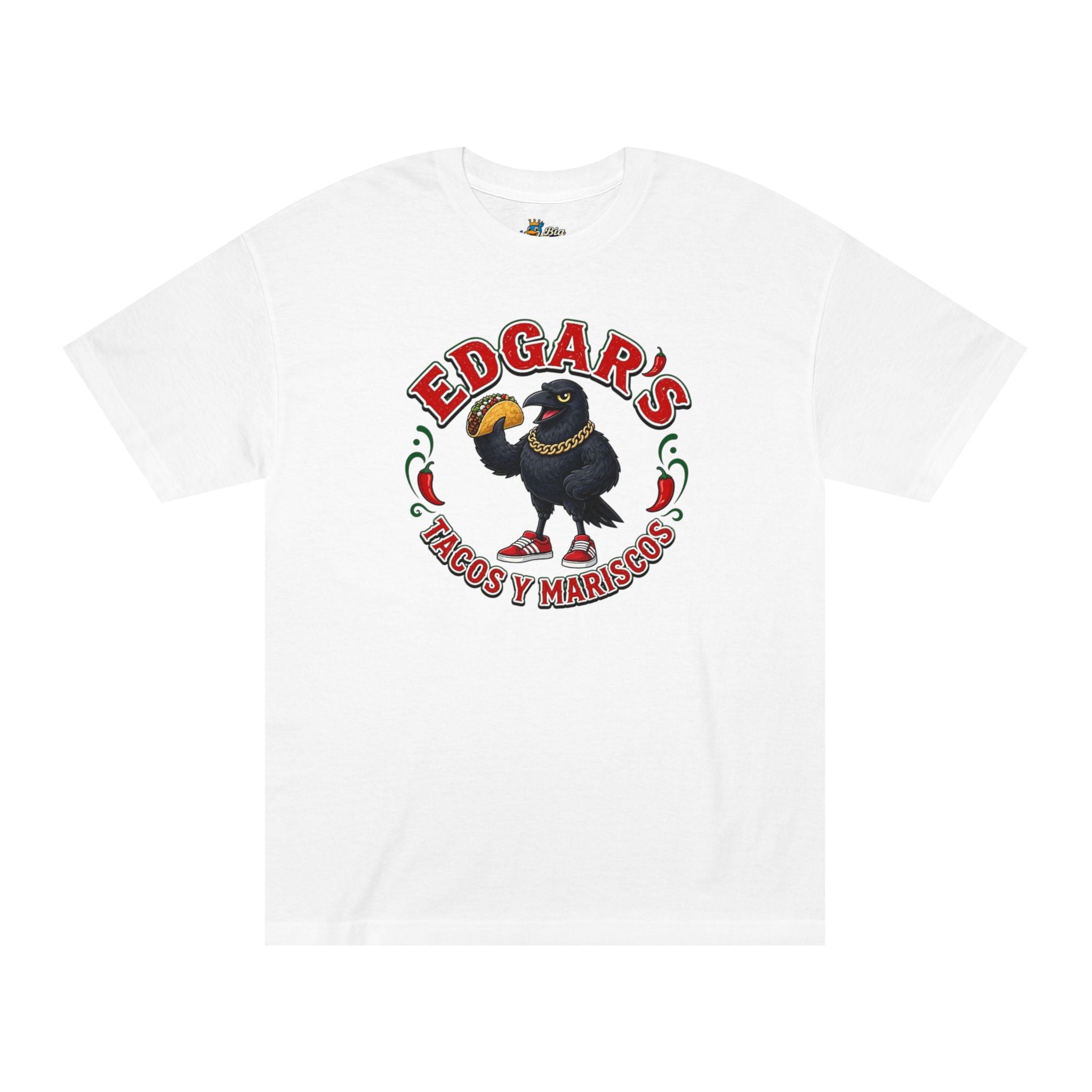 Big Tiny’s Crew  ‘Edgar's Tacos y Mariscos’ 100% Cotton Logo Tee
