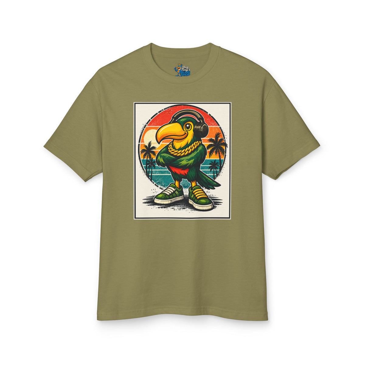 Big Tiny Crew 100% Classic Surf Shop t-shirt feat. “DJ Two Keys"