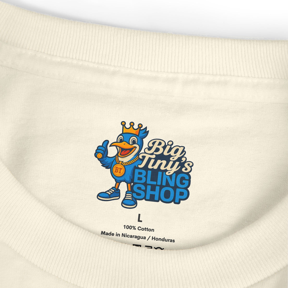 Big Tiny Crew 100% Classic Surf Shop t-shirt feat. “DJ Two Keys"