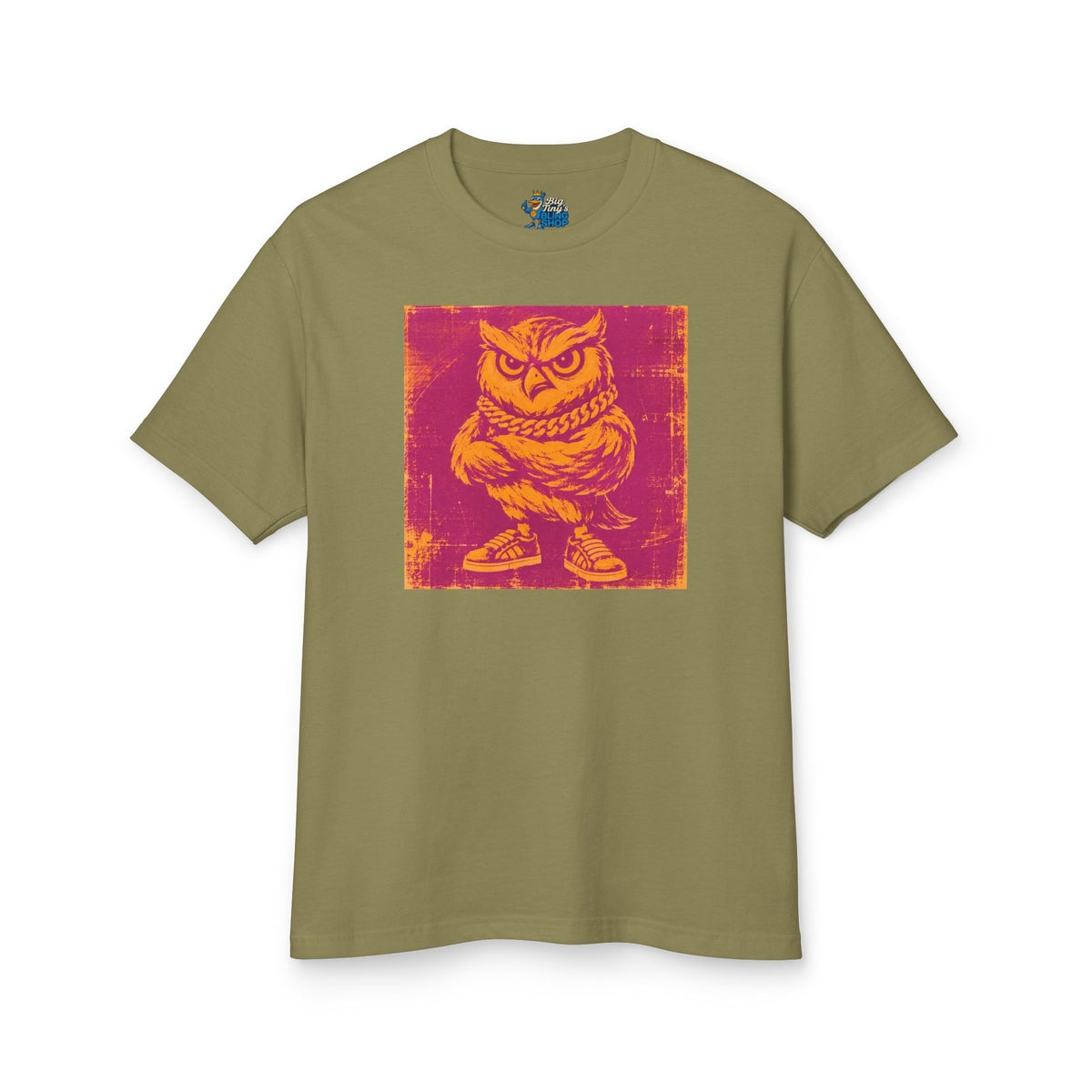 Big Tiny Crew 100% Cotton Classic Pop Art T- Shirt feat. “Hoo’ey”