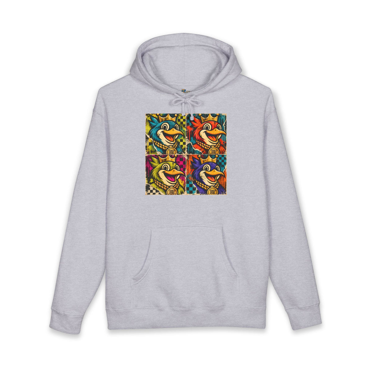 Big Tiny Crew Heavyweight Hoodie with  ‘Big Tiny Four Square Pop Art Design.’