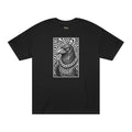 Big Tiny Crew 100% Cotton Portrait of "Edgar" the Raven on a t-shirt