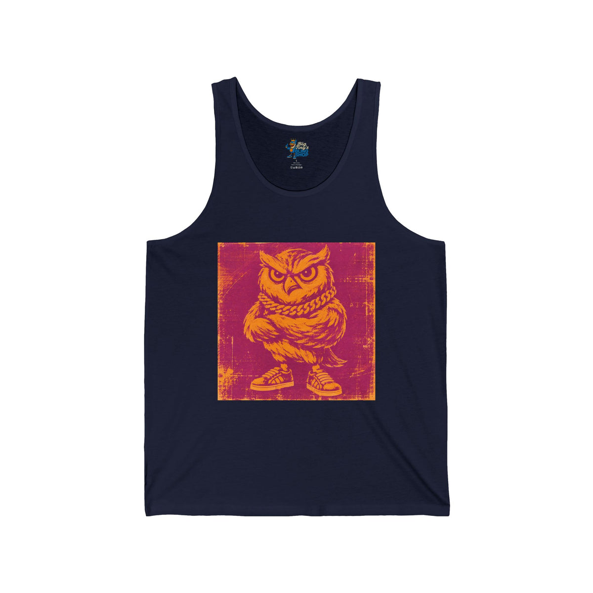 Big Tiny Crew Pop Art Tank Top  feat. “Hoo’ey the Owl”