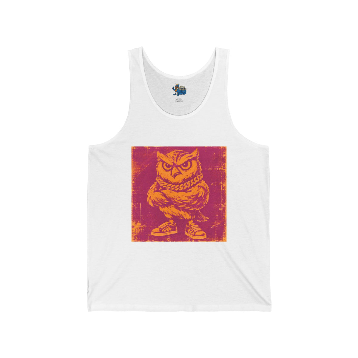Big Tiny Crew Pop Art Tank Top  feat. “Hoo’ey the Owl”