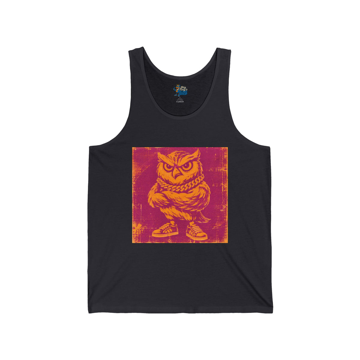 Big Tiny Crew Pop Art Tank Top  feat. “Hoo’ey the Owl”