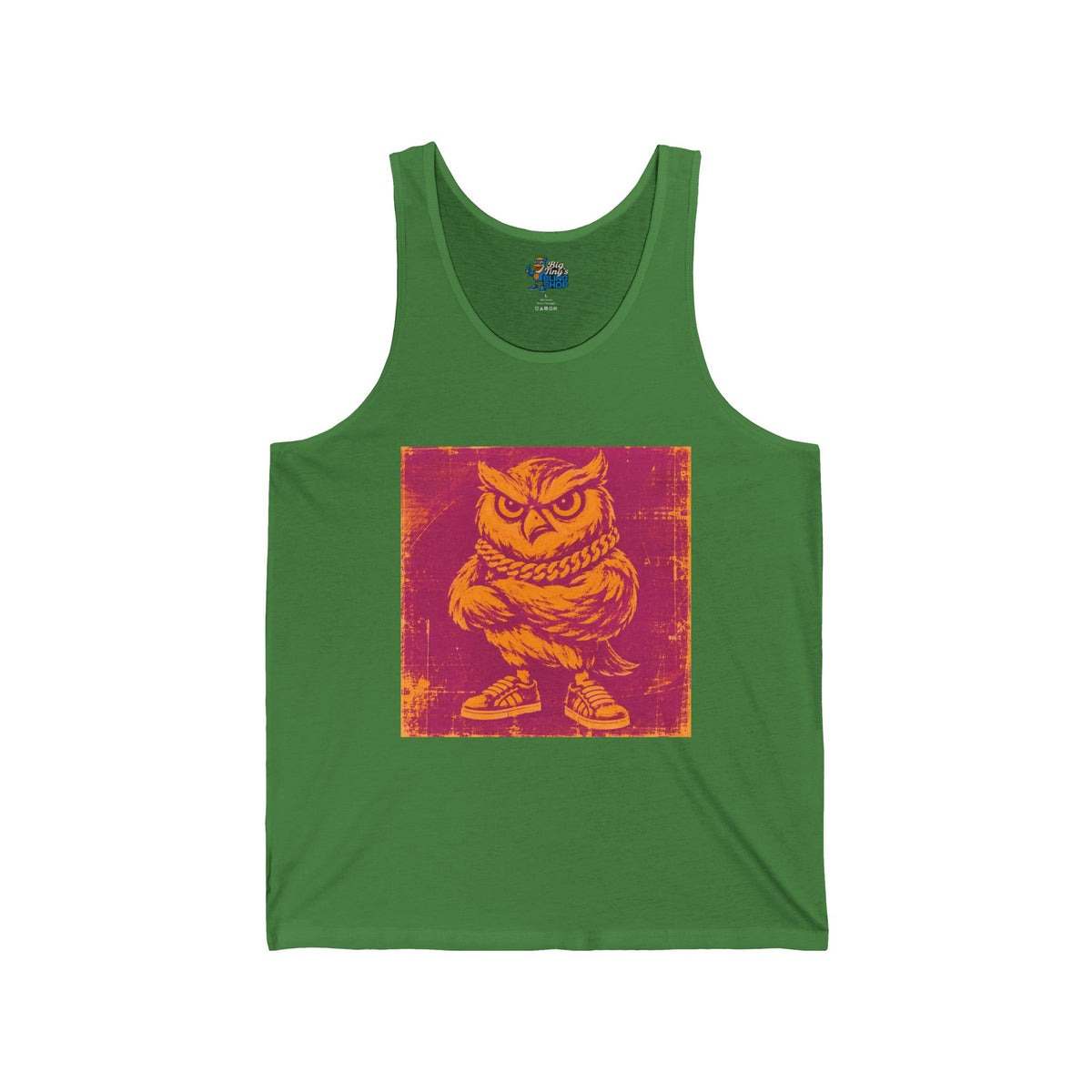 Big Tiny Crew Pop Art Tank Top  feat. “Hoo’ey the Owl”