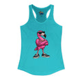 Big Tiny's Crew Tank Top featuring ‘Bugsy’ the Pink Flamingo