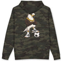 Big Tiny's Crew Hoodie with Gold Chain and Soccer Ball  Featuring 'Striker' the Swallow Tailed Kite